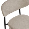 Стул Lucian 2 латте шенилл с чёрными ножками
