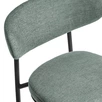 Стул Lucian 2 шалфей шенилл с чёрными ножками