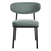 Стул Lucian 2 шалфей шенилл с чёрными ножками