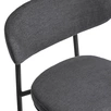 Стул Lucian 2 серый шенилл с чёрными ножками