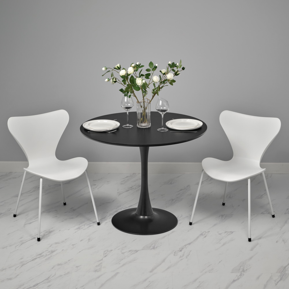 Комплект из 2-х стульев Seven Style белый с белыми ножками