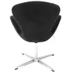 Кресло SWAN STYLE CHAIR графит, искусственная замша