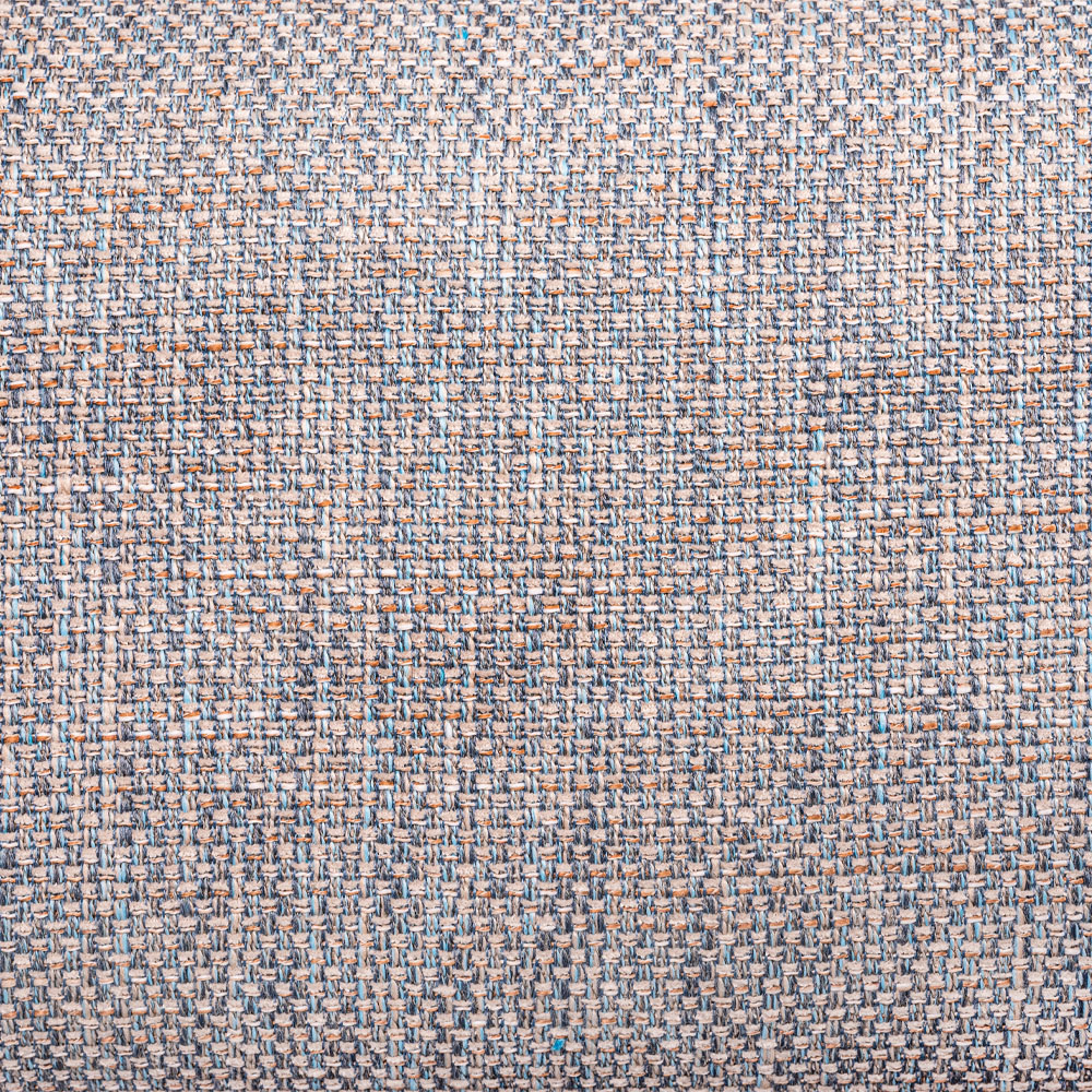 Стул полубарный Rich рогожка бежево-голубая с ножками цвета орех