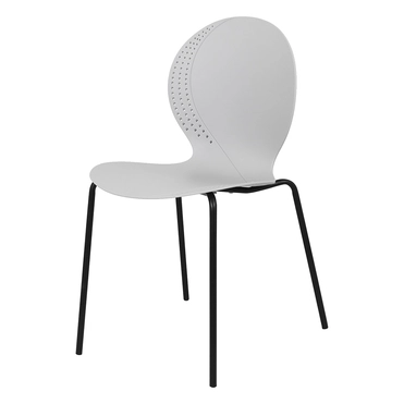 Стул Wave серый с черными ножками