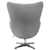 Кресло EGG STYLE CHAIR серый, искусственная замша