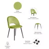 Стул Leo светло-зелёный