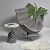Кресло LOBSTER CHAIR серый искусственная замша, серый
