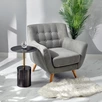 Кофейный столик Solid диам.40см x 58см, чёрный, металл