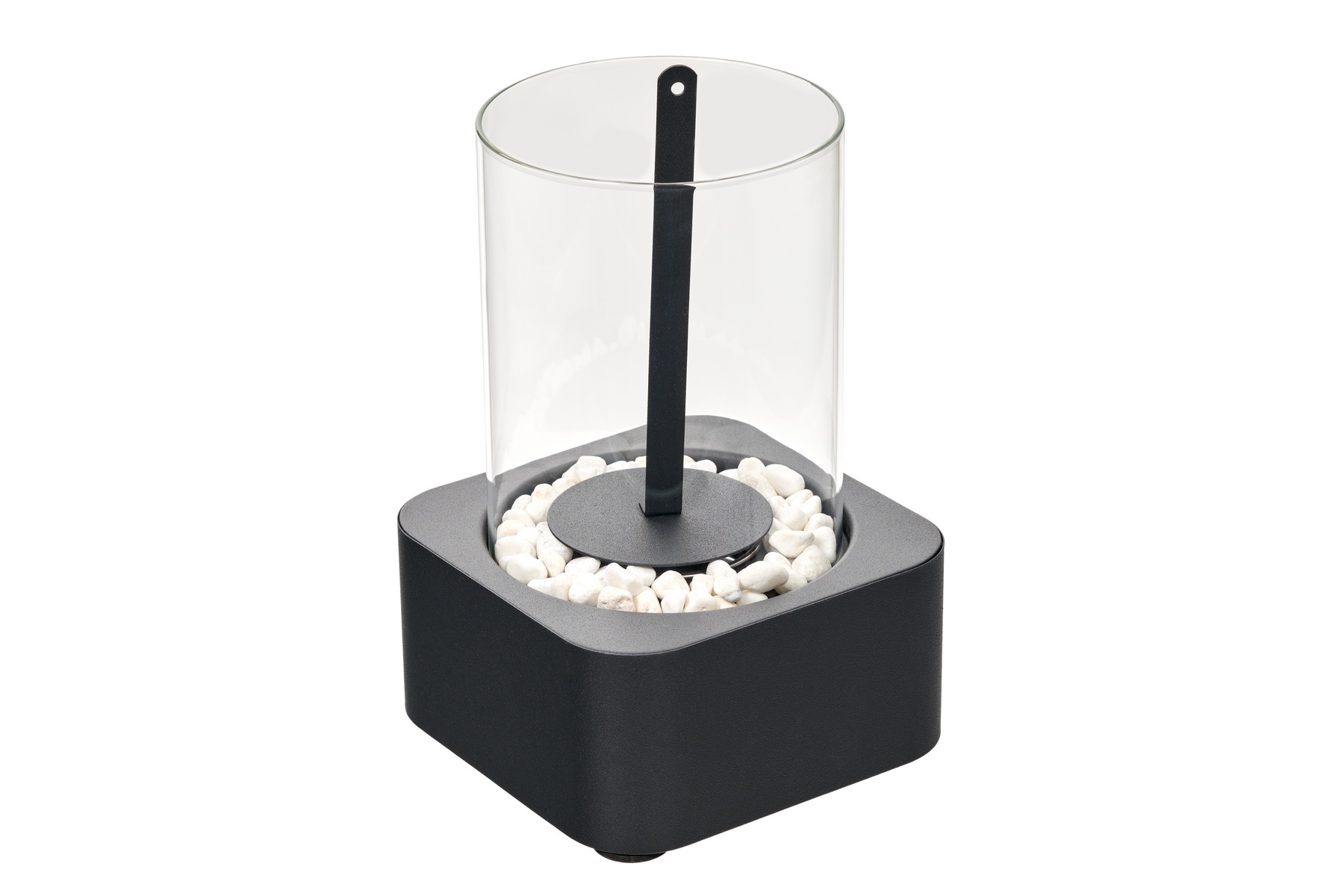 Биокамин настольный "SQUARE", 17x17x25,5 см, из металла, стекла