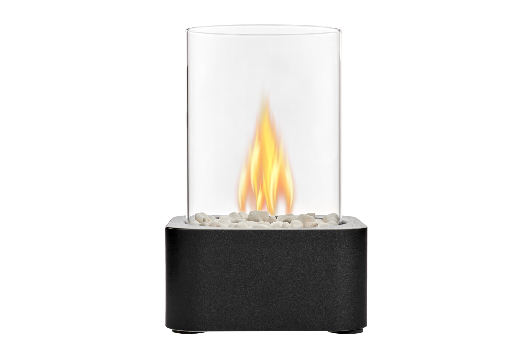 Биокамин настольный "SQUARE", 17x17x25,5 см, из металла, стекла