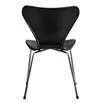 Стул Seven Style чёрный с хромированными ножками
