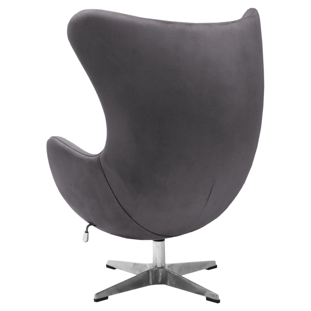 Кресло EGG STYLE CHAIR тёмно-серый, искусственная замша