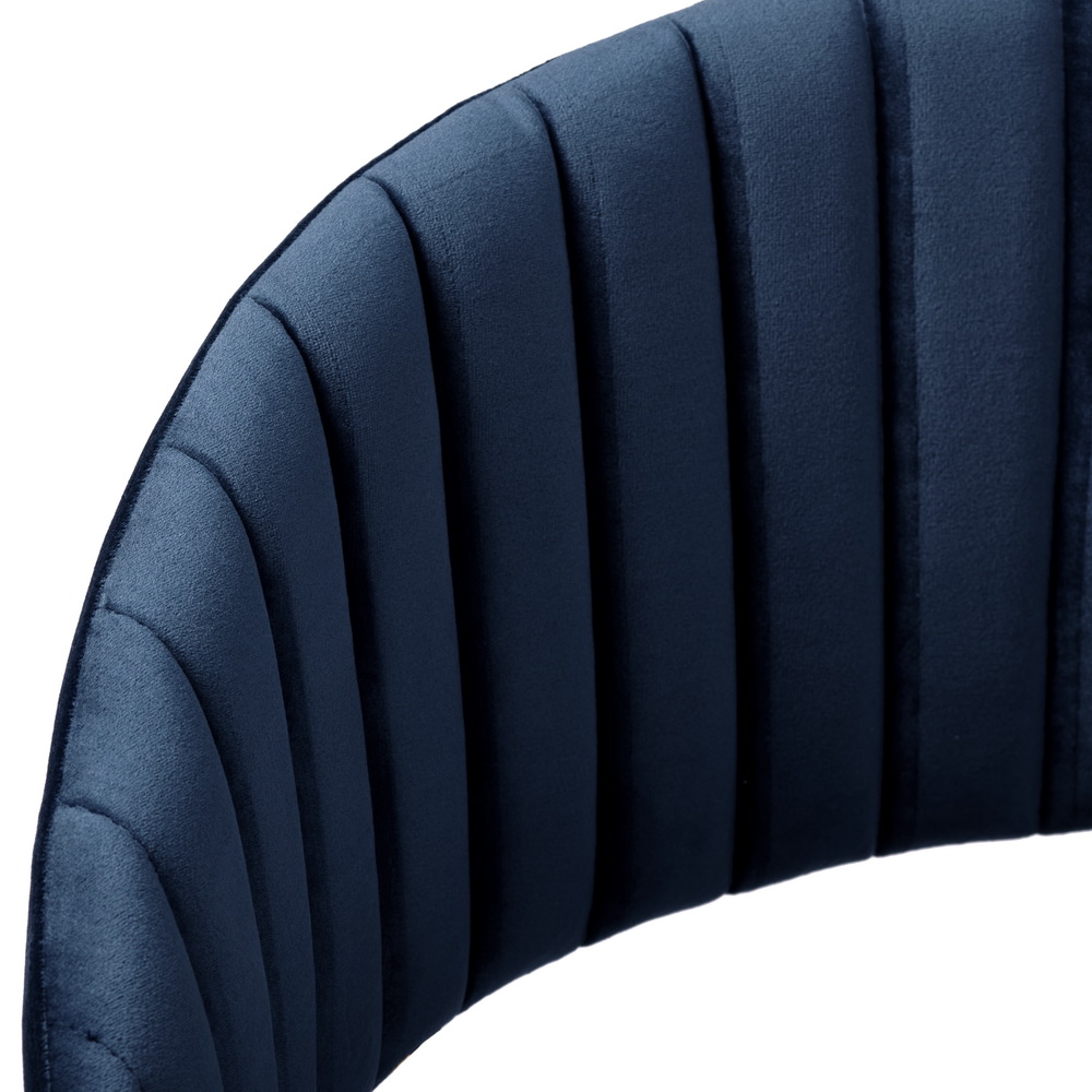 Комплект из 4-х стульев Turin синий, золотые ножки