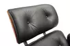 Кресло EAMES LOUNGE CHAIR и оттоманка EAMES LOUNGE CHAIR чёрные