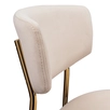 Стул полубарный Elle кремовый с золотыми ножками