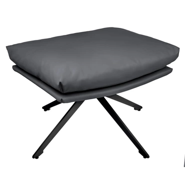 Оттоманка HUG тёмно-серый, экокожа