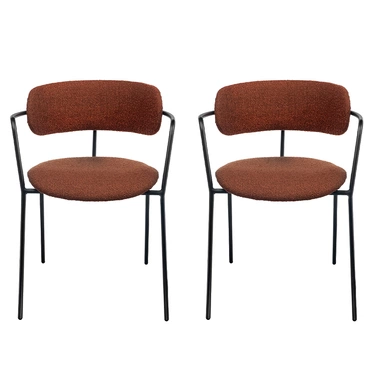 Комплект из 2-х стульев Ant букле терракотовый