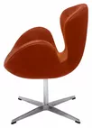 Кресло SWAN STYLE CHAIR терракотовый, искусственная замша