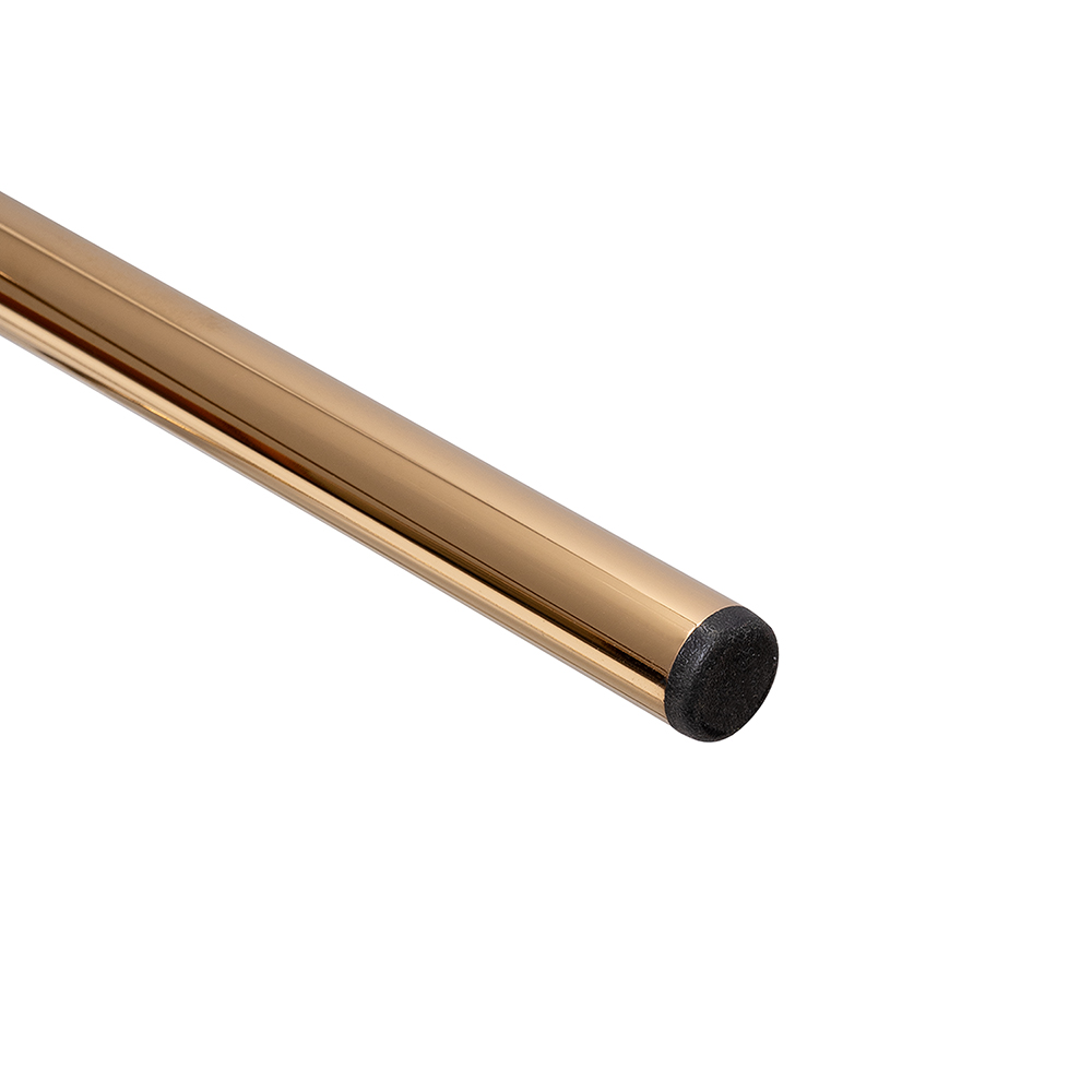 Стул полубарный Elle латте с золотыми ножками