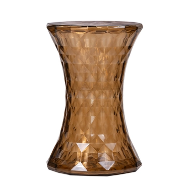 Стул-пуф Stone прозрачный янтарный