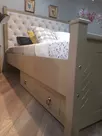 Кровать Дания 4 с мягким изголовьем 1600х2000 с ящиками