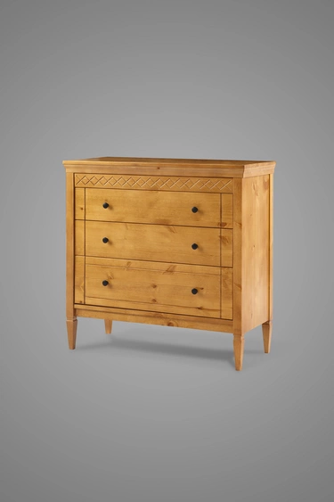 Комод с ящиками массив сосны Дания №6