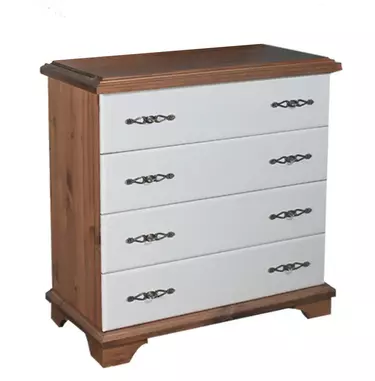 Комод     Брусно 4-ящ белый 2.10.01