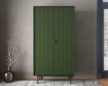 Шкаф двухдверный "Emerson" арт EM091/green/L