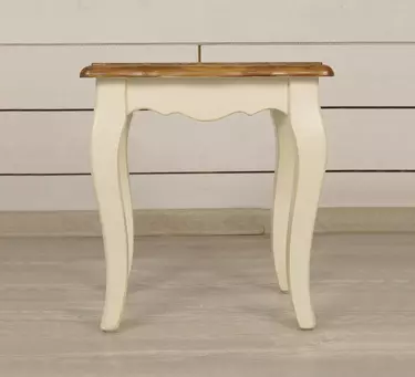 Бежевая консоль массив дерева "Leontina" малая