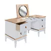 Стол Талья туалетный  ГМ  6589, белый/натуральный дуб