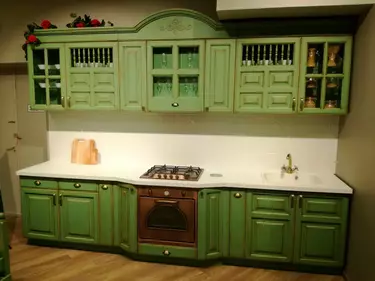   Кухня массив сосны Оливия (цена за п/м)  