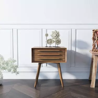 Тумба из дерева в Скандинавском стиле "Bruni" с тремя ящиками