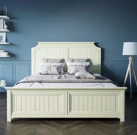 Бежевая кровать двухспальная "Olivia" 1800х2000