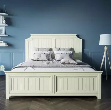 Бежевая кровать двухспальная  "Olivia" 1800х2000