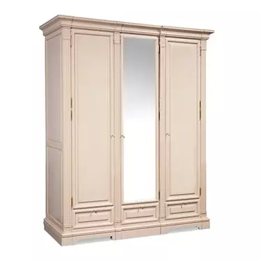 Шкаф Порто  для платья и белья ГМ 5923, крем с патиной