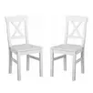 Стул из дерева Форест 2 шт. цвет - белый/белый