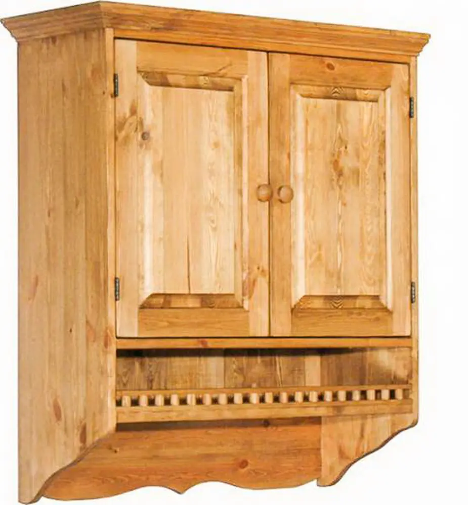 Шкаф настенный Прованс с балюстрадой 800 х 316 х 930 (ПЛ 26-Б)