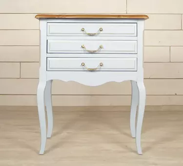 Тумба с 3 ящиками из дерева "Leontina Blue"