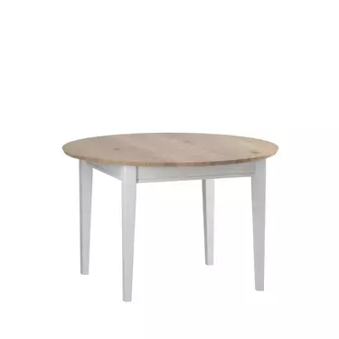 Стол обеденный раскладной Форест 110/145  Белый воск/Антик