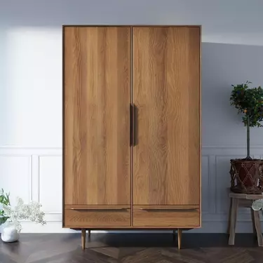 Шкаф двустворчатый распашной с двумя выдвижными ящиками "Bruni"