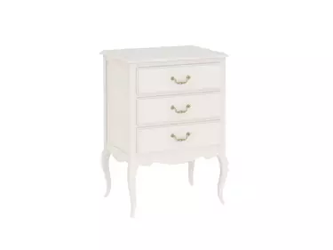 Комод белый узкий Авиньон с 3 ящиками