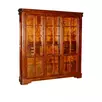 Шкаф из натурального дерева Луи Филипп книжный трёхстворчатый ОВ 01
