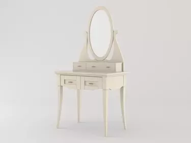 Дамский стол с 5 ящиками и зеркалом «Римини"