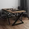 Обеденный стол массив лофт 06-11