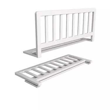 Бортик детский складной Бейли белый воск