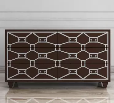 Шоколадный комод «Emerald» 6 ящиков