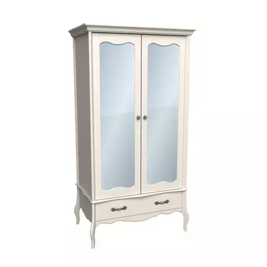   Шкаф массив сосны 2-дверный с зеркалом ЛеБо  