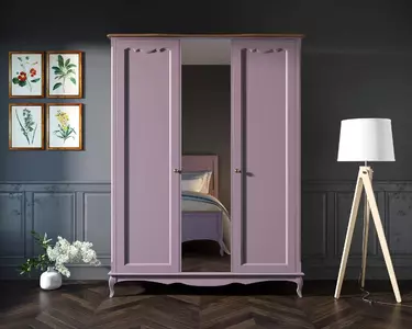 Шкаф Leontina Lavanda двухстворчатый с зеркалом арт ST9327ZL