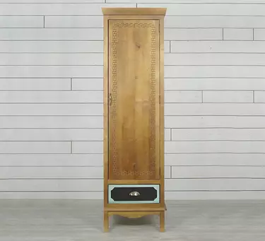 Шкаф одностворчатый светлый  с ящиком "Gouache Birch"