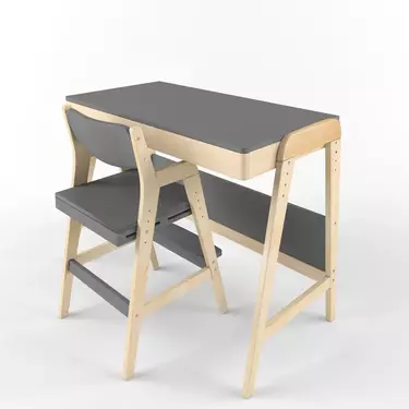 Стол деревянный  Rabbit   Wood Вуди серый  